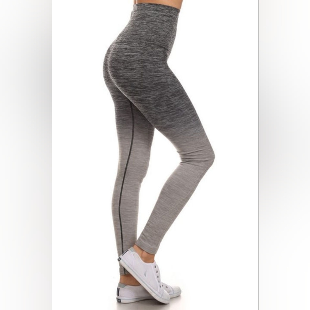 Charcoal Ombre Athletic Leggings